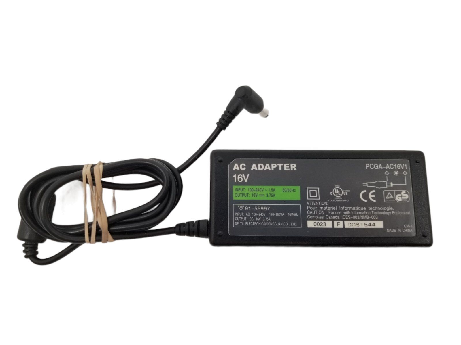 *Brand NEW* Delta Electronics 16 V 3.75 A AC Adapter 91-55997 PCGA-AC16V1 Power Supply